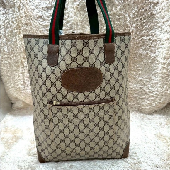 Gucci Beige and Brown Tote Bag - Picture 2 of 10